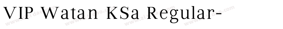 VIP Watan KSa Regular字体转换